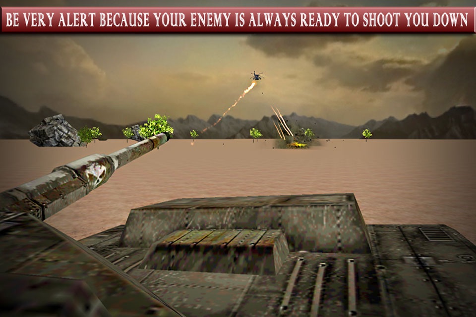 Helicopter VS Tank - Front line Cobra Apache battleship War Game Simulator screenshot 2