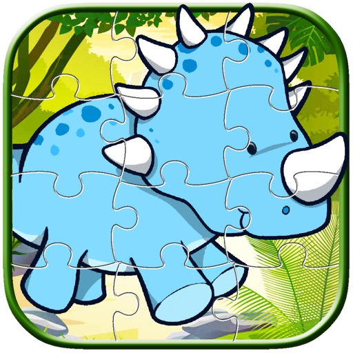 Kids Dinosaur Adventure Jigsaw Puzzle Fun Game Icon