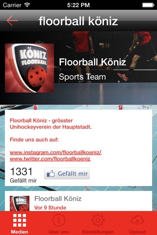 Floorball Köniz screenshot 3
