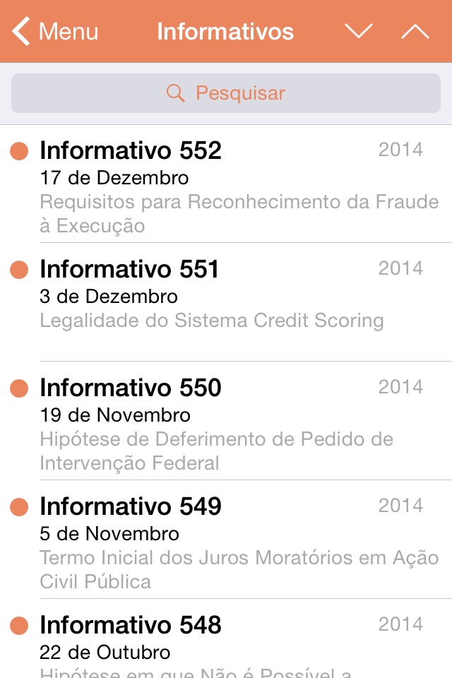 Informativos do STJ screenshot 2