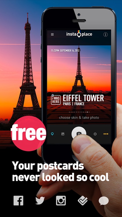 InstaPlace : beautiful photo checkins & postcards