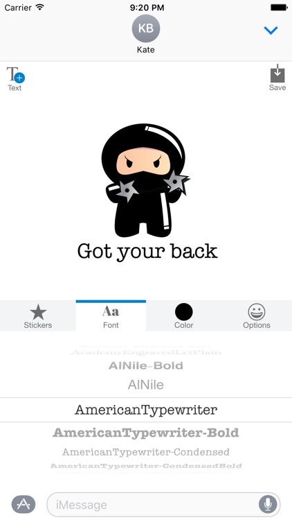 Ninja - MYOSE - Make Your Own Sticker Emoji screenshot-3