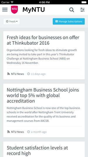 MyNTU - Nottingham Trent University student app(圖4)-速報App