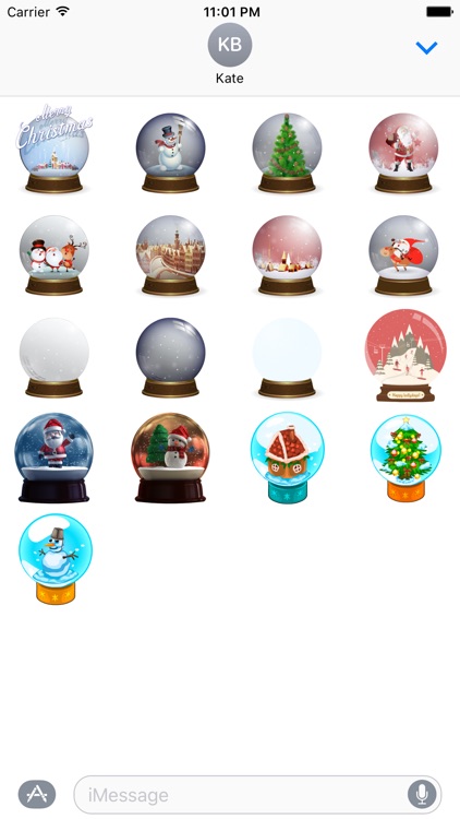 Snow Globe Stickers