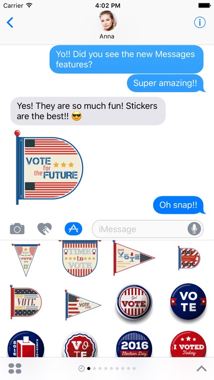 USA Voting Sticker Pack for iMessage