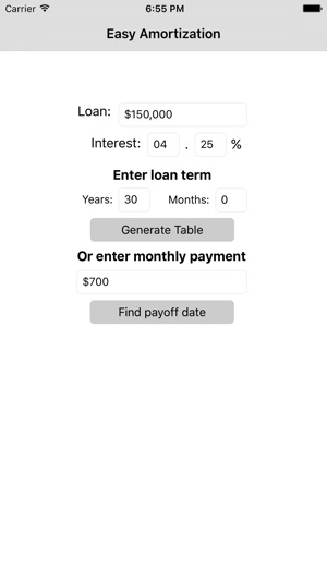 Easy Amortization