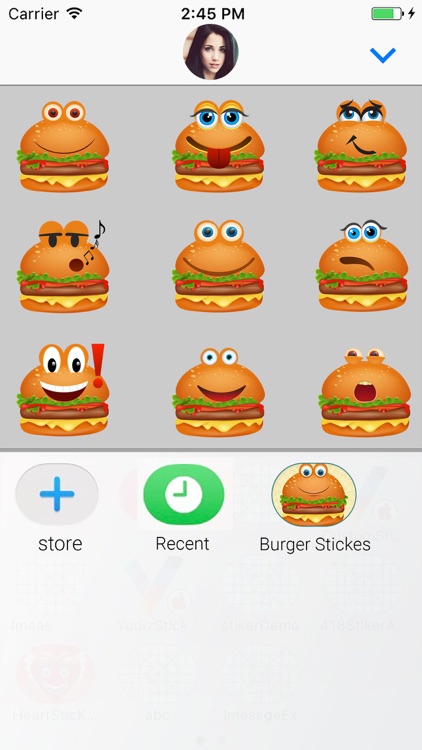 Animated Burger Emoji Stickers screenshot-3