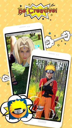 Naruto Edition Camera : Ninja Hair Fan Art Manga Sticker(圖1)-速報App