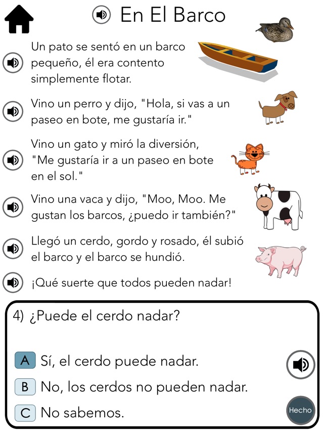 Spanish Reading Comprehension Level 5(圖1)-速報App