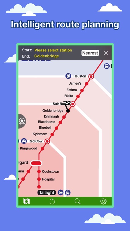 Dublin Transport Map - Subway Map & Route Planner