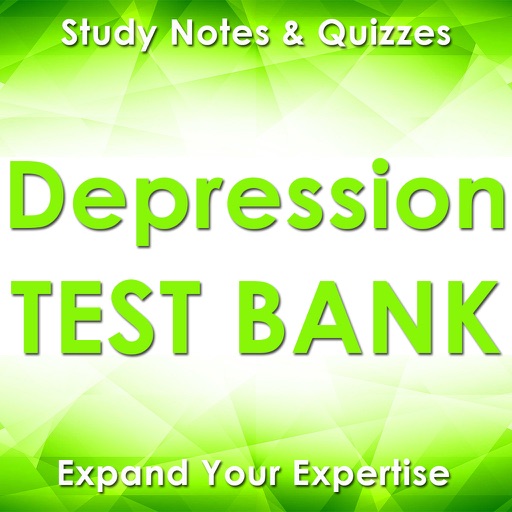 Depression Exam Review App : Study Notes & Quizzes