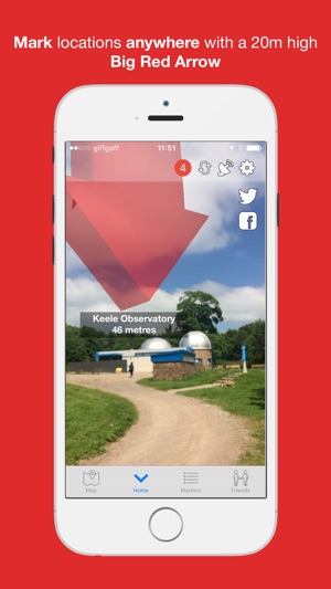 Big Red Arrow : Mark & Find Places(圖1)-速報App