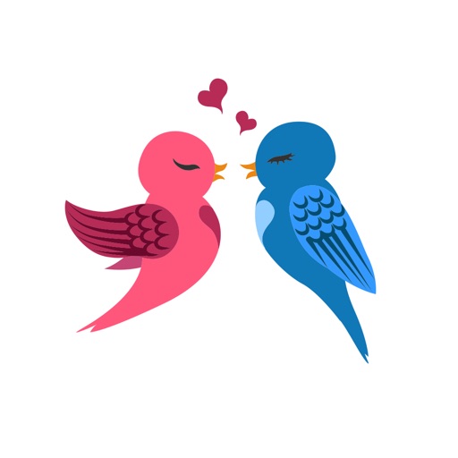 Birds Love: Romantic Story Stickers icon