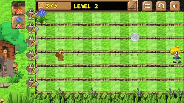 Zombie squirrel wars-launch a fierce attack screenshot-4