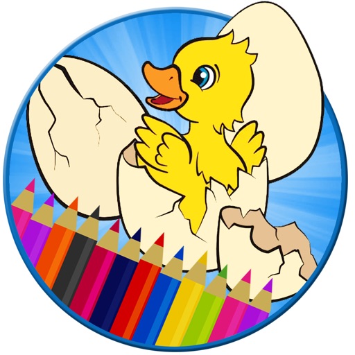 Peppa Duck And Friend Coloring Page Game For Kids icon