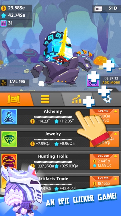 Hero Simulator: clicker game and idle adventure screenshot-4