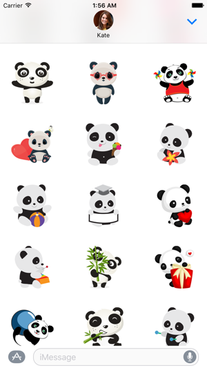 Naive Panda Sticker