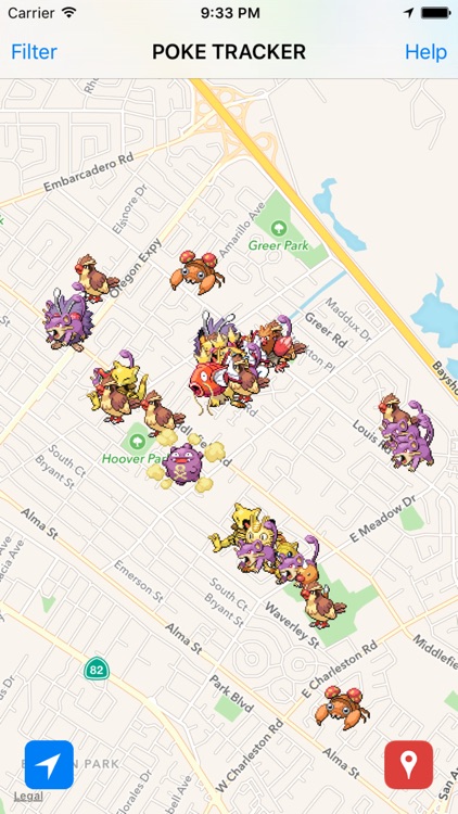 pokemon go live map ios