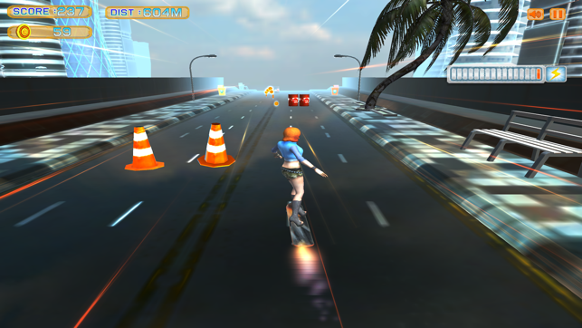 Surfer Chick: Dash, Jump & Dodge Skate 3D Action(圖3)-速報App