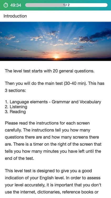 Dynamic Placement Test