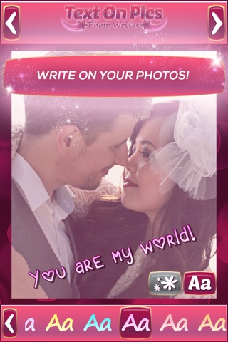 Text on Pics Photo Writer - Add Beautiful Captions to your Pictures for Free screenshot 2