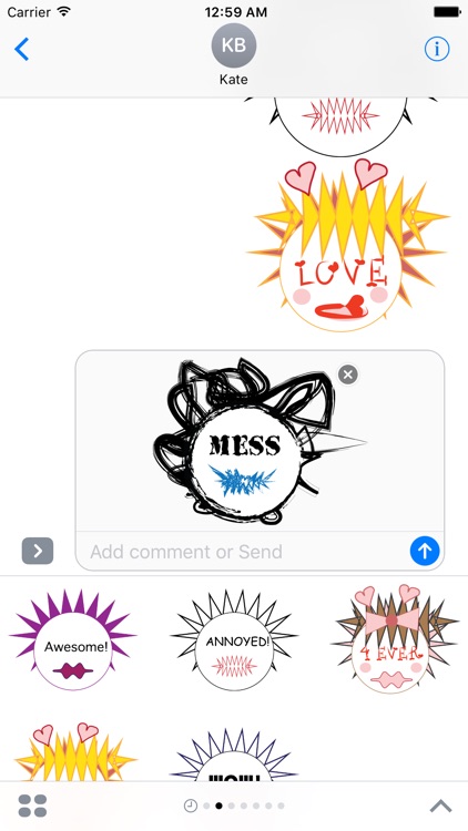 Emotional Emoji Creatures Free Sample Stickers