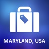 Maryland, USA Detailed Offline Map
