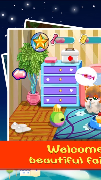 Puppy Doctor:Princess learning to be a doctor to take care of the babyFree Games