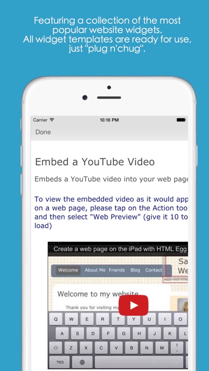 Add Widgets into Websites -  HTML Egg Templates screenshot-3