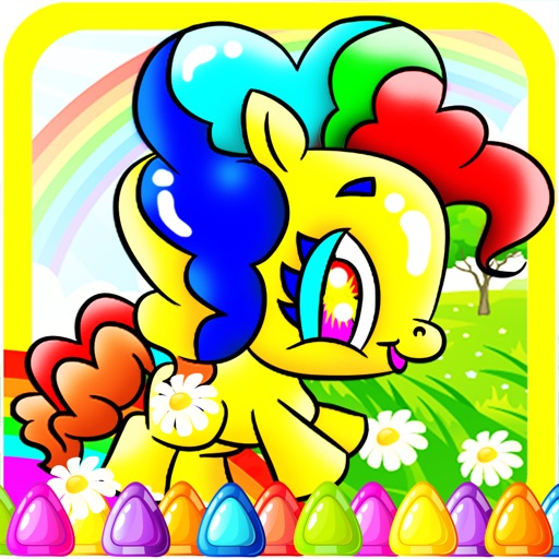 My Pony Coloring Game For Girl and Little Kids Icon