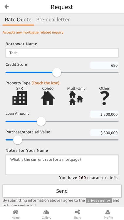 Adam Tice Mortgage App