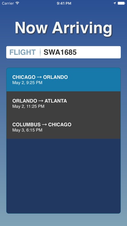 Now Arriving - Track Flights in Real Time