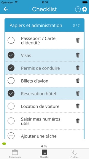 Porte documents et checklist de voyage(圖2)-速報App