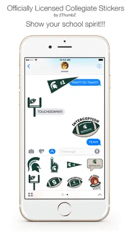 Game screenshot Michigan State University Stickers for iMessage mod apk