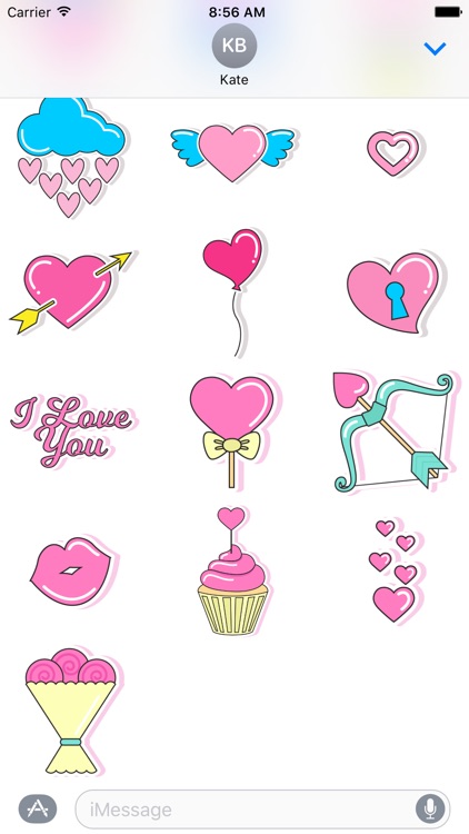 80s Love Stickers Pack for iMessage