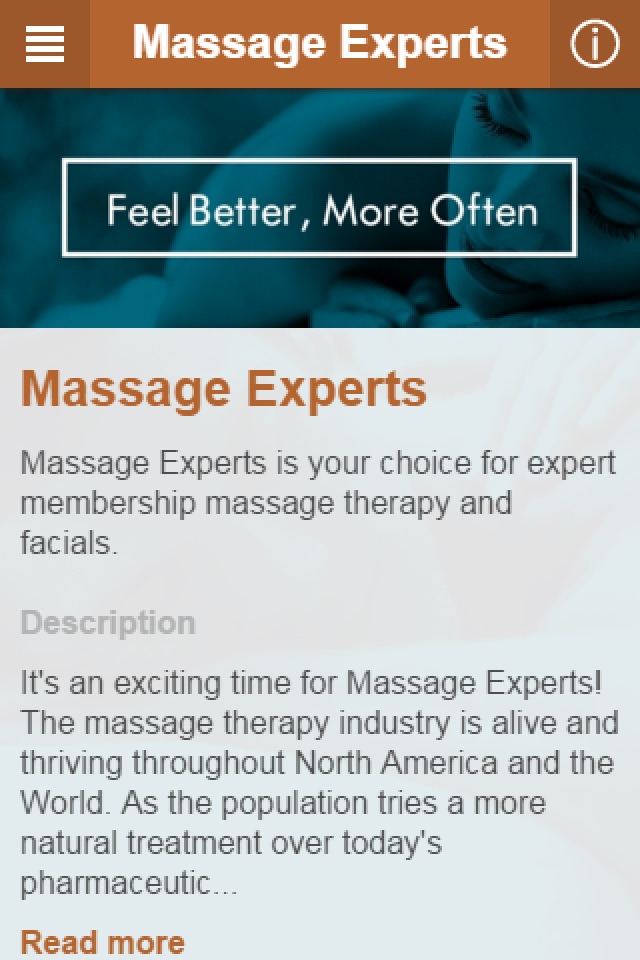 Massage Experts screenshot 2