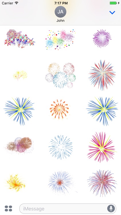 Fireworks Stickers+