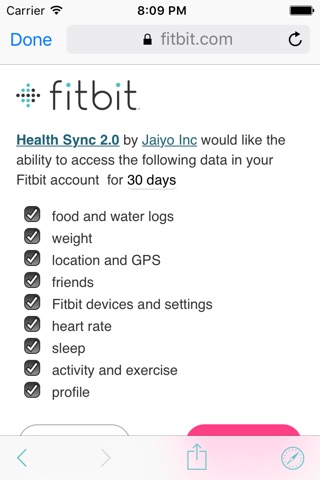 Health Sync for Fitbit screenshot 3