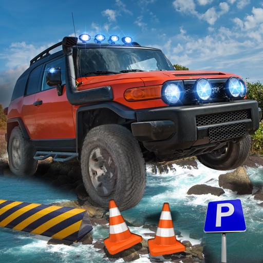 Offroad Jeep Parking 4x4 Icon