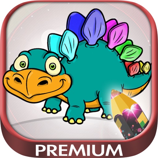 Paint magic dinosaurs - Premium icon