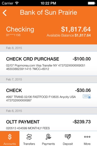 Bank of Sun Prairie Mobile screenshot 4