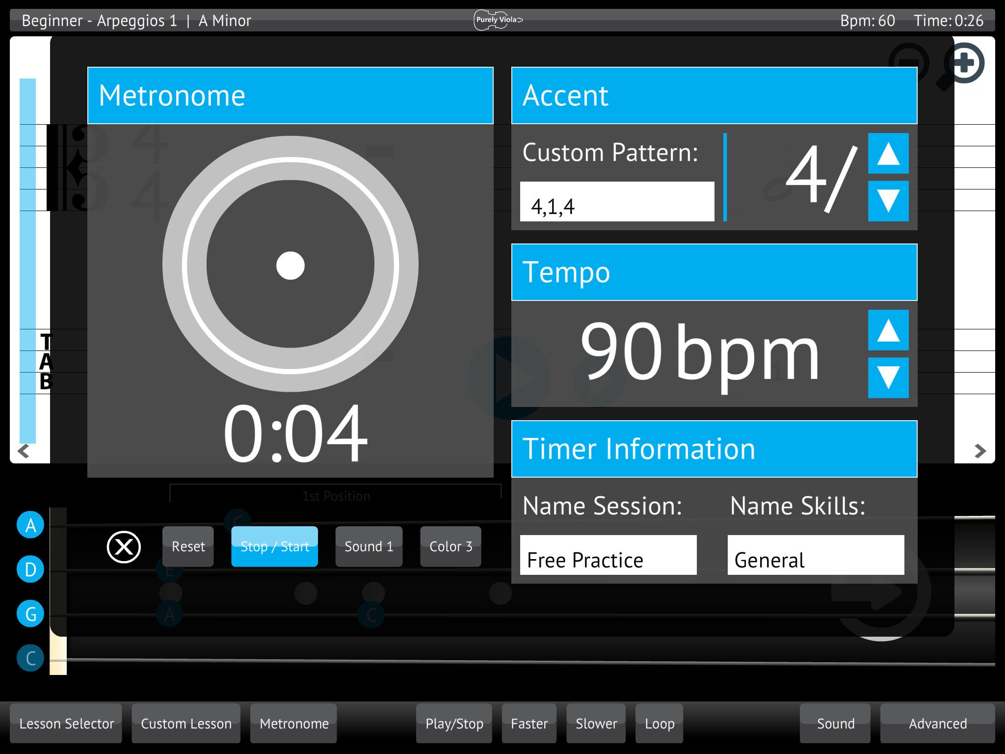 Learn & Practice Viola Music Lessons Exercises screenshot 2