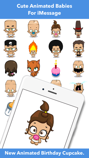 Blockhead Babies - Animated Stickers(圖2)-速報App