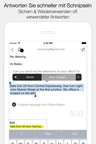 Dispatch: Email meets GTD screenshot 3