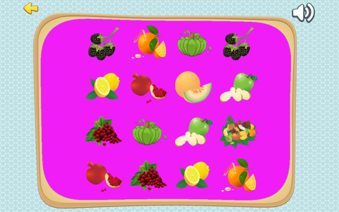 Cards Game For Kids - Fruits Matching Puzzles Test screenshot 2