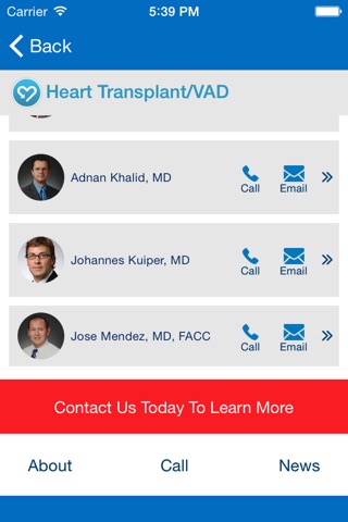 Baylor Heart Center screenshot 2