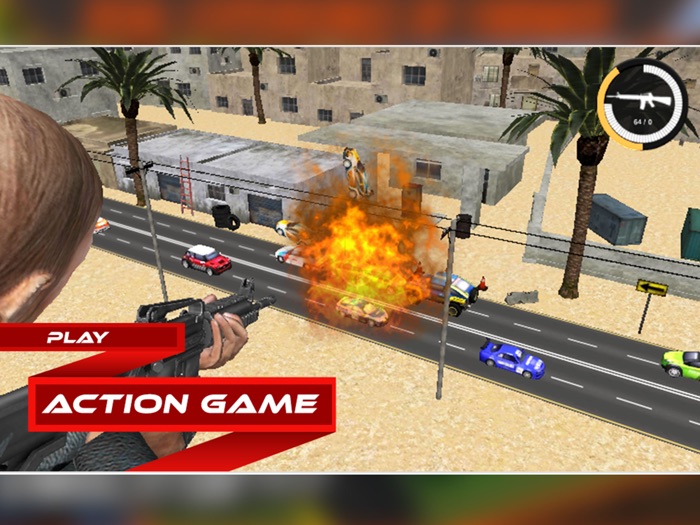 Elite Sniper Traffic Shooter - destroyed blasted