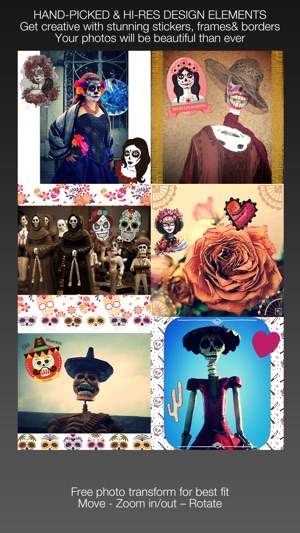 Calavera : Day Of The Dead - Add stickers, backgrounds and c(圖1)-速報App