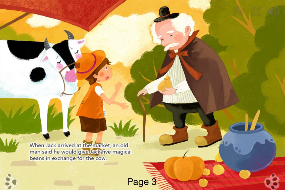 Jack and the Beanstalk Bedtime Fairy Tale iBigToy screenshot 4