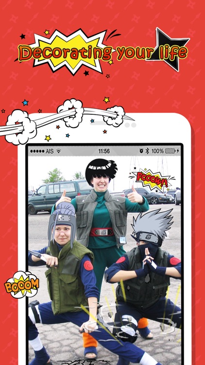 Naruto Edition Camera : Ninja Hair Fan Art Manga Sticker